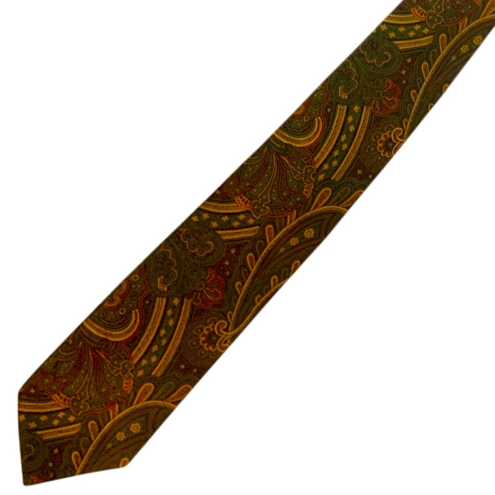 VTG Brooks Brothers Green Paisley Men’s Neck Tie